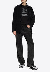 Dolce & Gabbana Logo Plaque Oversized Corduroy Pants GWVNXT G8LI1-N0000