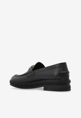 Greca Border Leather Loafers