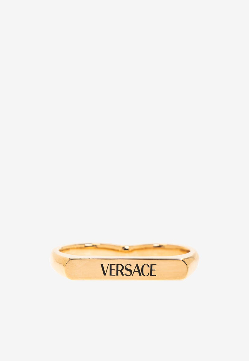 Versace Two-Finger Logo Ring 1019662 1A00638-3J000