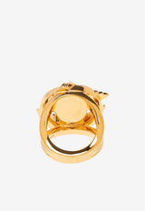 Medusa Motif Barocco Ring