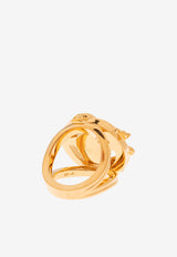 Medusa Motif Barocco Ring