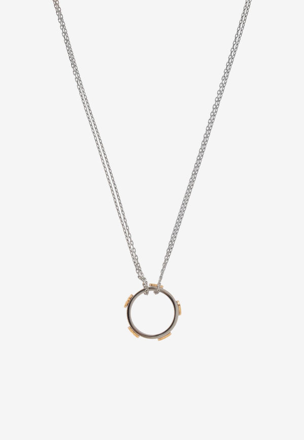 Tory Burch Miller Stud Pendant Chain Necklace 160172 0-961