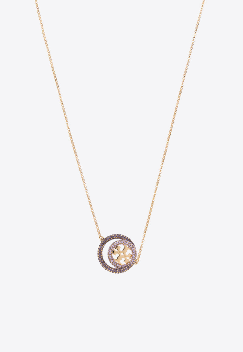 Tory Burch Miller Double Ring Pendant Necklace 157225 0-400