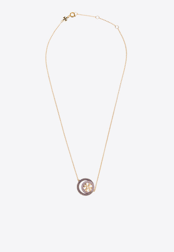 Tory Burch Miller Double Ring Pendant Necklace 157225 0-400