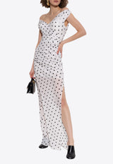 Rita Off-Shoulder Polka Dot Maxi Dress