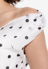 Rita Off-Shoulder Polka Dot Maxi Dress