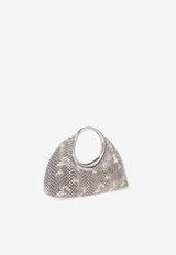 Small Calino Snake-Embossed Leather Handbag