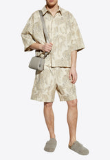 Jacquemus Aloe Banana Jacquard Shorts Beige 255PA138 1748-1IE