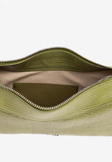 Large Bisou Perle Lizard-Embossed Leather Shoulder Bag