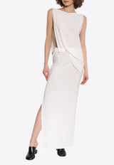 Peplo Sleeveless Maxi Dress
