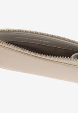 Zip Charm Leather Wallet