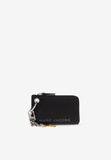 Zip Charm Leather Wallet