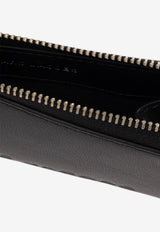 Zip Charm Leather Wallet