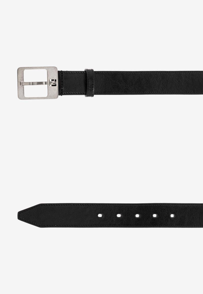 Fendi Leather Belt - Black 7C0536 ATVV-F1Q2A