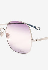 Chloé Aly Aviator Sunglasses Multicolor CH0282S 0-003