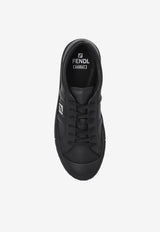 Domino Leather Low-Top Sneakers