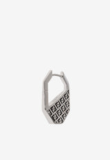 Fendi Hexagon Single Hoop Earring 7AJ959 B09-F0VD1