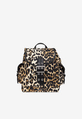 Small Leopard Print Bucky Backpack