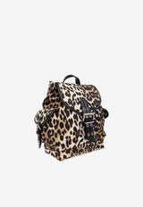 Small Leopard Print Bucky Backpack