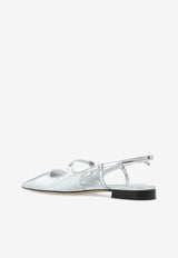 فلات دي دي من الجلد الميتاليك بحزام خلفي