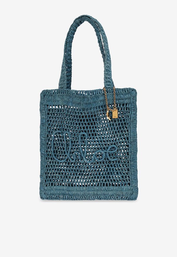 Chloè Summer Banana Woven-Raffia Tote Bag CH25US901 P08-41I