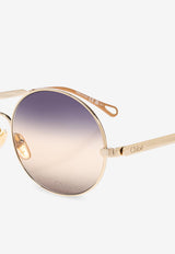 Chloé Aly Round Sunglasses Multicolor CH0281S 0-002