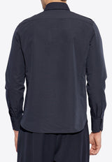 Tom Ford Shirt with Pockets Navy Blue HME005 FMC207S25-HB825