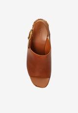 Maxime 80 Leather Wedge Sandals