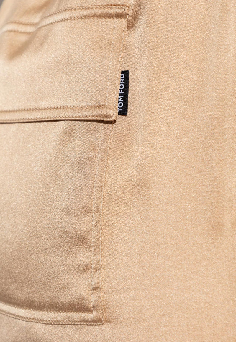 Tom Ford Silk Cargo Pajama Pants PAW632 FAX881-JB022