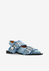 GANNI Shoes with buckles Blue S2939 4926-928