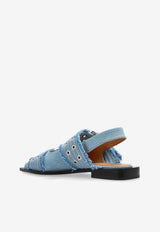 GANNI Shoes with buckles Blue S2939 4926-928