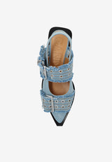GANNI Shoes with buckles Blue S2939 4926-928