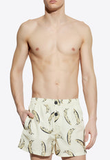 شورت سباحة بطبعة بونتيني