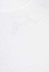 Logo Embroidered Cut-Out T-shirt