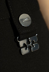 GANNI Skirt with logo Black W0240 6752-099
