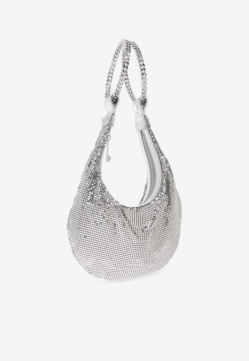 Versace Mini Metal Mesh Shoulder Bag 1019866 1A14422-1E01P