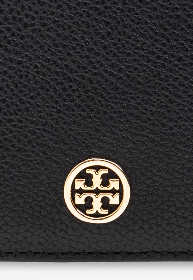 Tory Burch Robinson Pebbled Leather Zip Cardholder 165006 0-001
