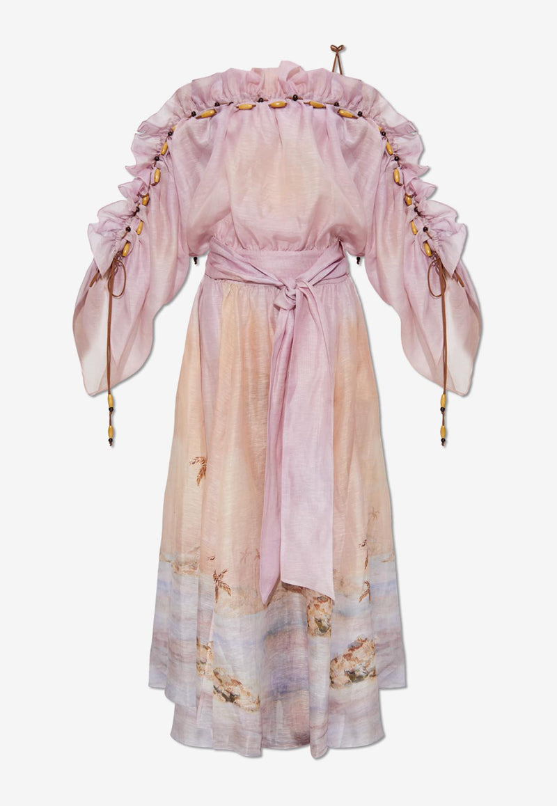 Zimmermann Dawning Ruffled Maxi Dress 2924DS252 0-LILSEA