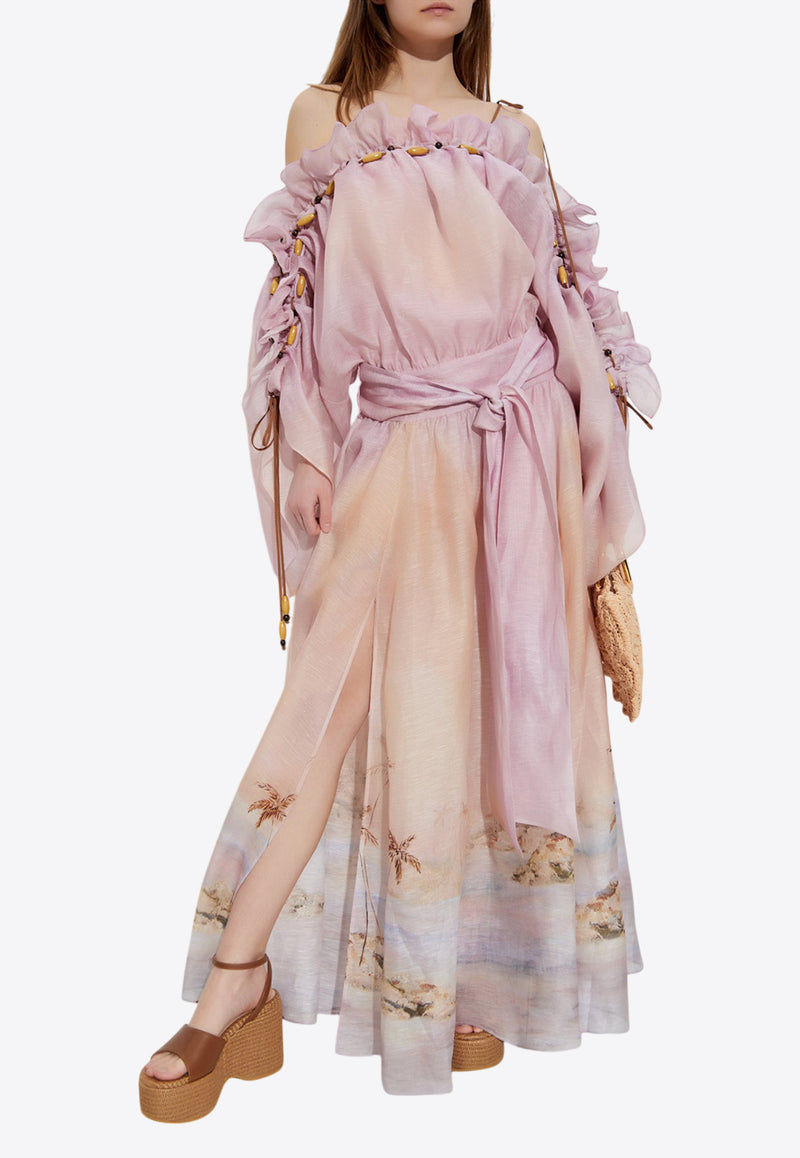 Zimmermann Dawning Ruffled Maxi Dress 2924DS252 0-LILSEA