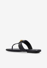 صندل فلات دوال من الجلد بحزام متعامد