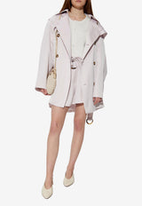 Zimmermann Double-Breasted Trench Coat  Lilac 3066JS252 0-LIL
