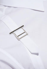 Alexander Mcqueen T-bar Harness Long-Sleeved Shirt 828259 QNAAX-9000