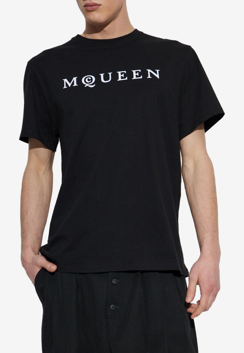 Alexander Mcqueen Logo Print Crewneck T-shirt 828420 QTADD-0520
