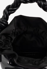 GANNI Mini Bou Lace-Up Bucket Bag Black A6619 5894-099