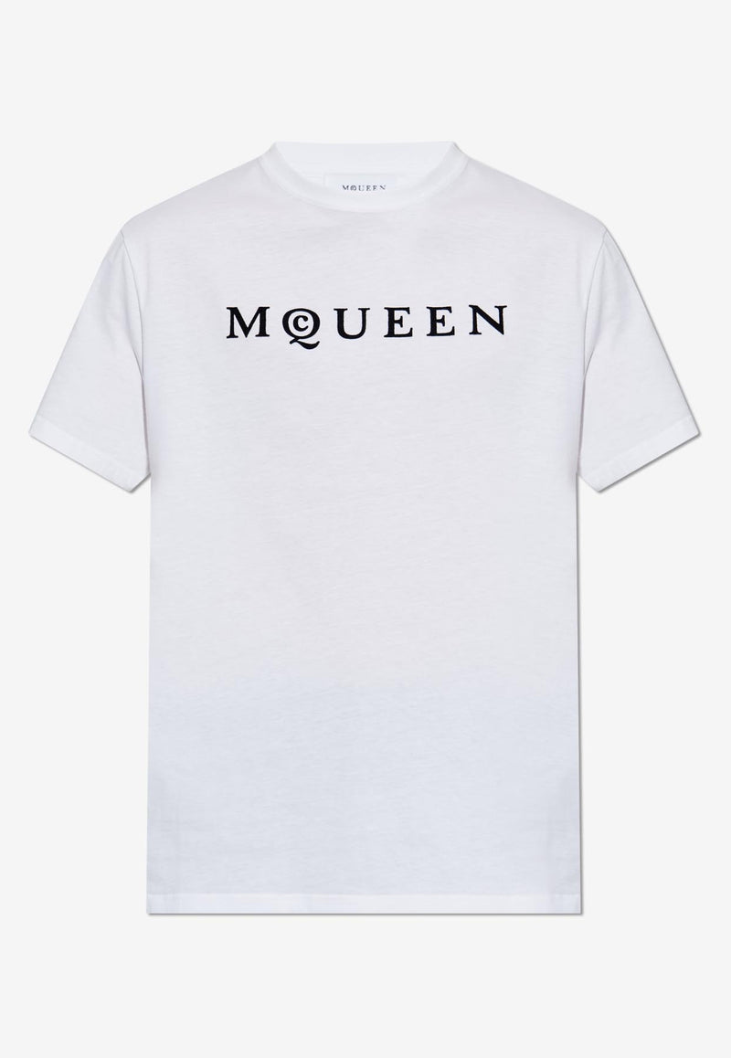 Alexander Mcqueen Logo Print Crewneck T-shirt 828420 QTADD-0909