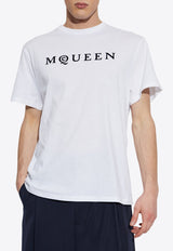 Alexander Mcqueen Logo Print Crewneck T-shirt 828420 QTADD-0909