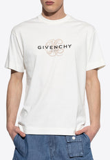 Givenchy Logo Print Crewneck T-shirt White BM71M G3YQJ-130