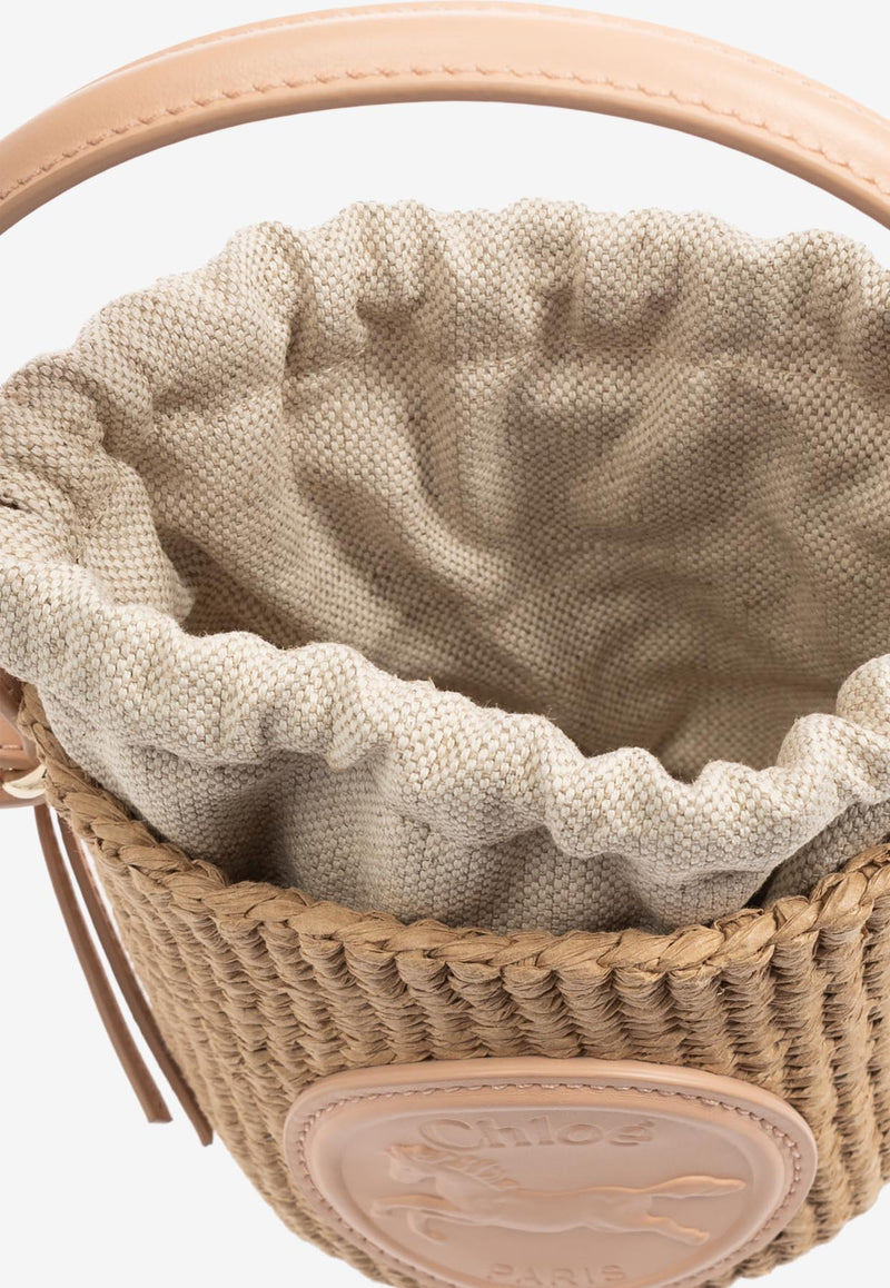 Chloè Mini Horse Medal Woven Basket Bag CH25US593 O82-6I0