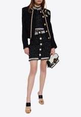 Tweed Halterneck Cropped Top