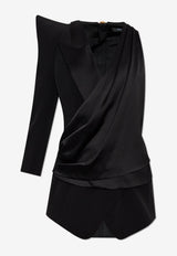 جاكيت غير متماثل بأكتاف بارزة